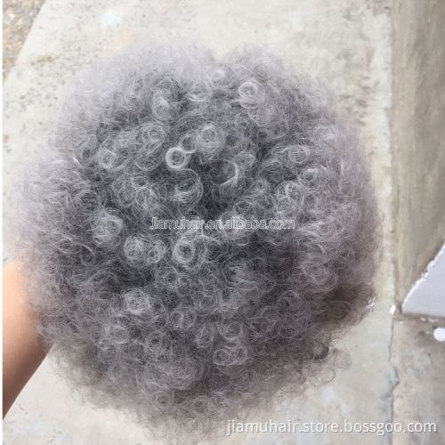 short afro puff hair bun Drawstring Chignon afro bun hair piece Kinky Curly Updo Clip Hair Extension